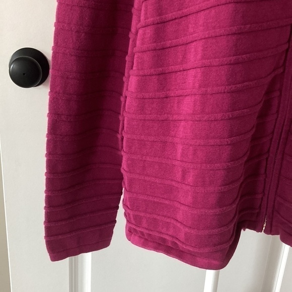 Ann Taylor Factory XL sweater zip up purple - Picture 6 of 11